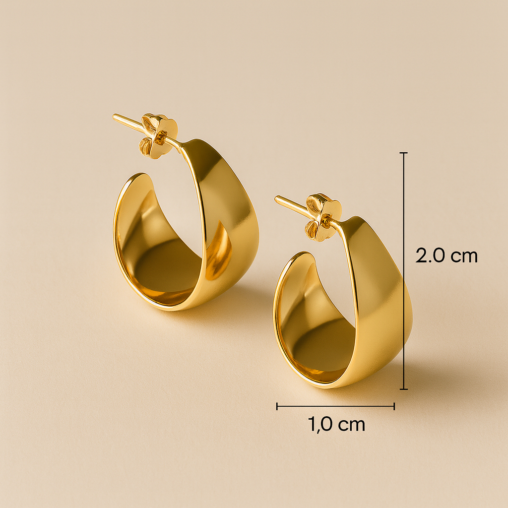 Brincos Femininos Banhados a Ouro 18K – Modelos Minimalistas Modernos Acessórios a pronta entrega modelos variados em Oferta na Shopee