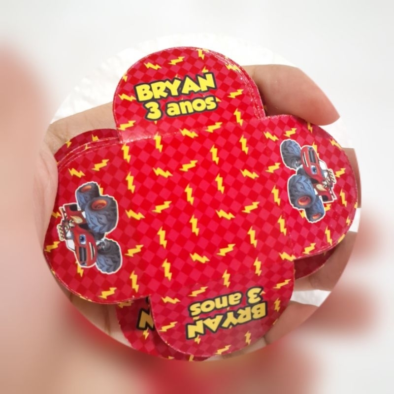 50, 100 Forminhas Personalizadas para doces festas aniversário Lembrancinhas -Blaze e os Monster Machine
