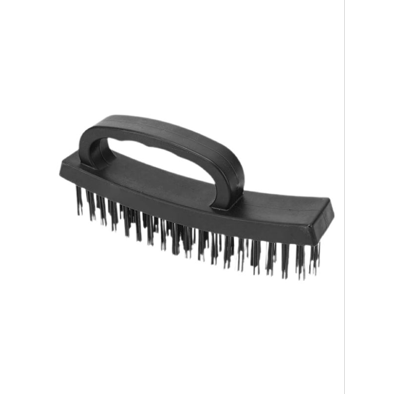 Escovas com cerdas de aço e cabo de plástico 16cm em Oferta na Shopee