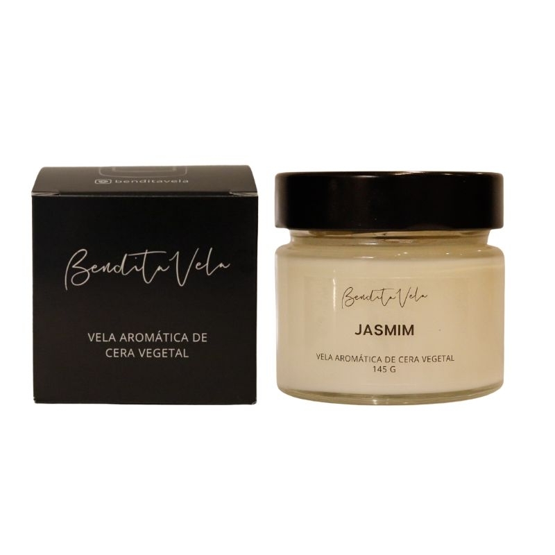 Vela aromática Jasmim 145 g tampa metal