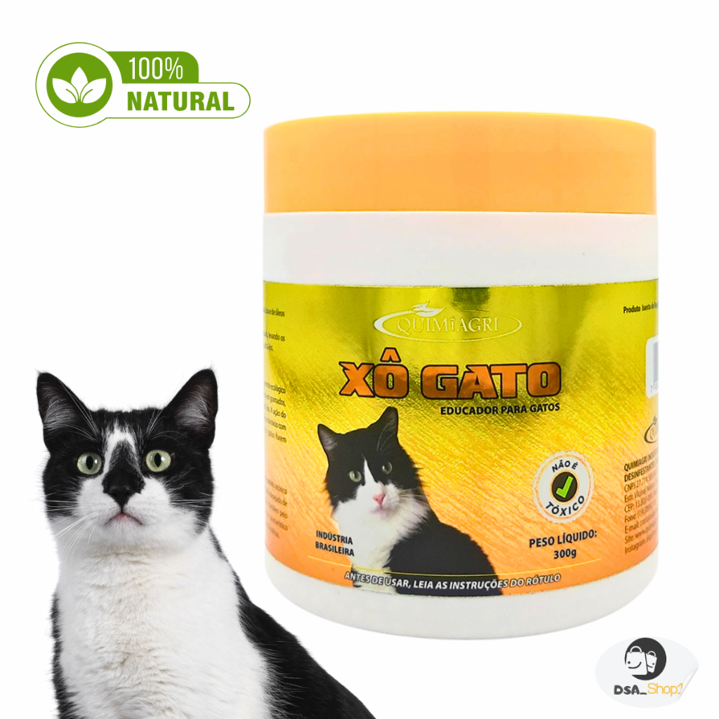 Xo Gato Granulado Repelente 300g Espanta Gato em Oferta na Shopee