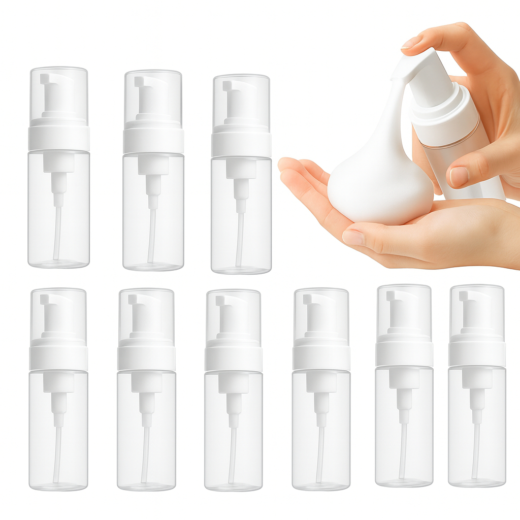 Pump Dosador de Espuma – Transparente para Limpeza e Higienização Packs com 6 ou 12un em Oferta na Shopee