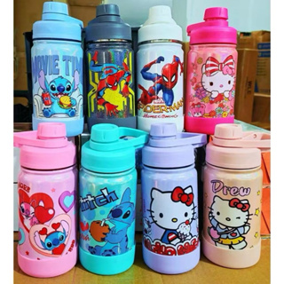 Garrafa Térmica Infantil 350ml Com termometro de Personagens À Prova de Vazamento Escolar Esporte em Oferta na Shopee