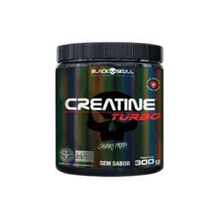 Black Skull Turbo Creatina 300g  -  Energia e Desempenho em Oferta na Shopee