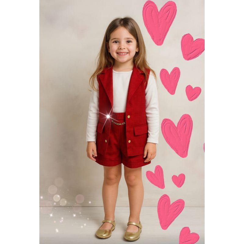 conjunto 2 peças feminino infantil social roupa de sair bloguerinha fashion em Oferta na Shopee
