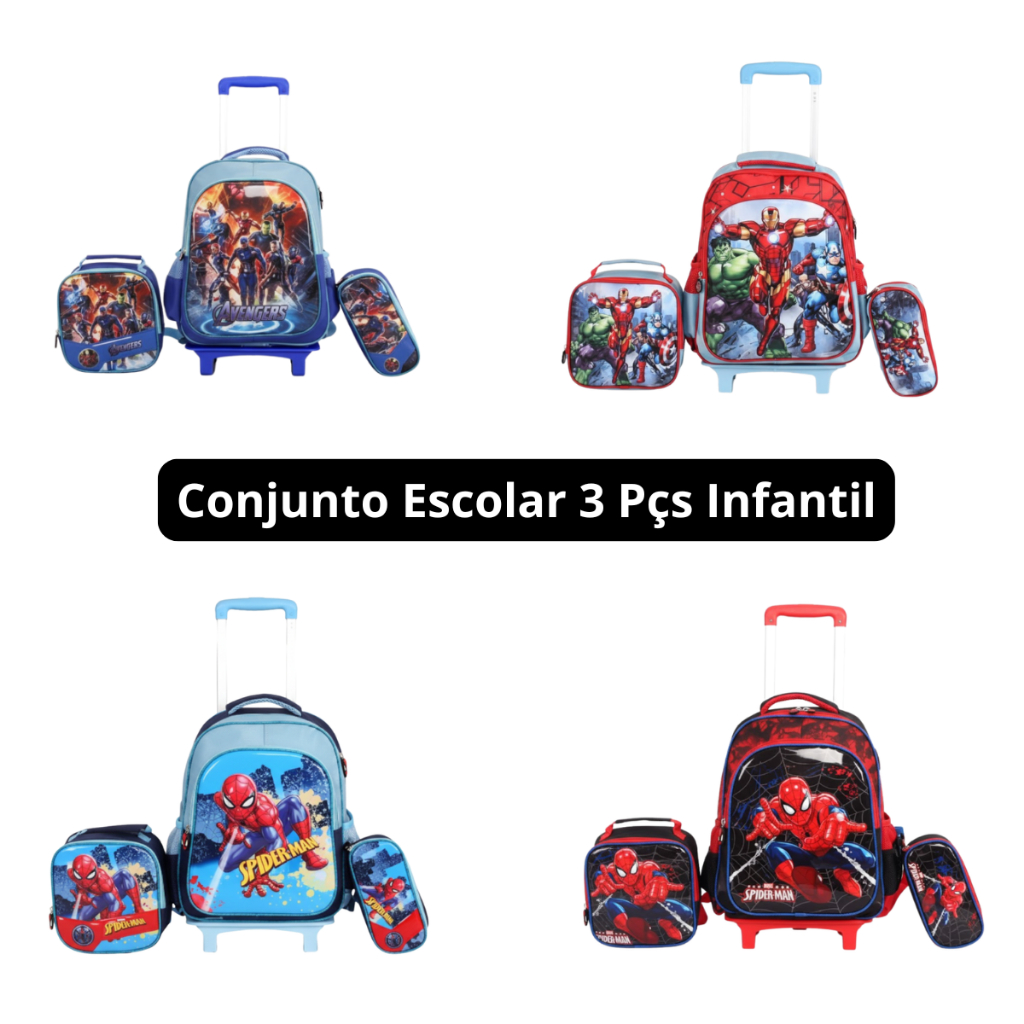 Kit Mochila Infantil Heróis: Onde Comprar | BuscaProdutos