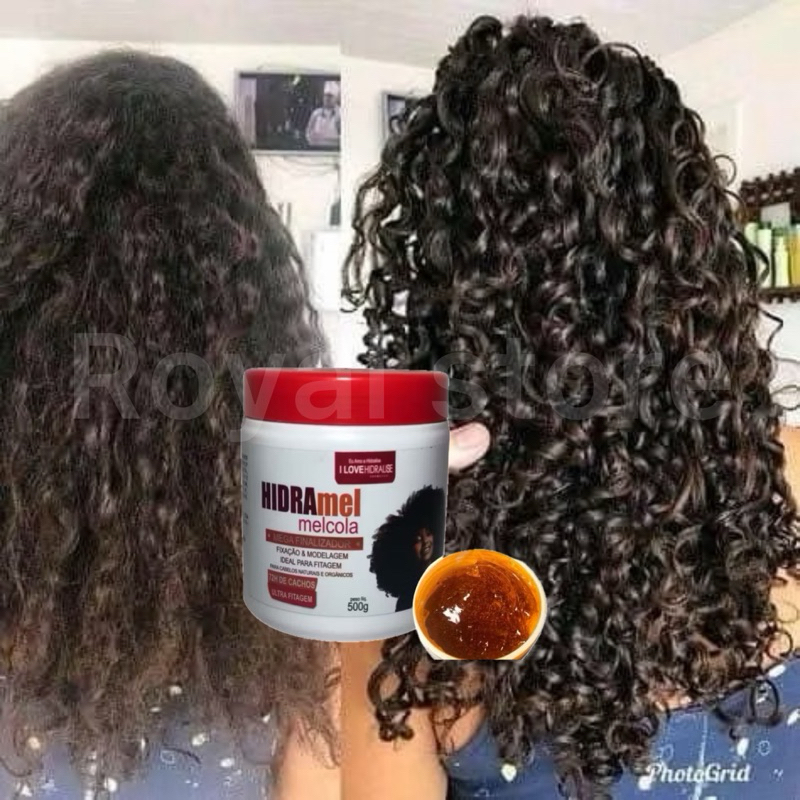 Mel Cola Pra Definição Modelação 500G Cachos Crespo Ondulados Fixação HidraMel Finalizador Hidralise em Oferta na Shopee