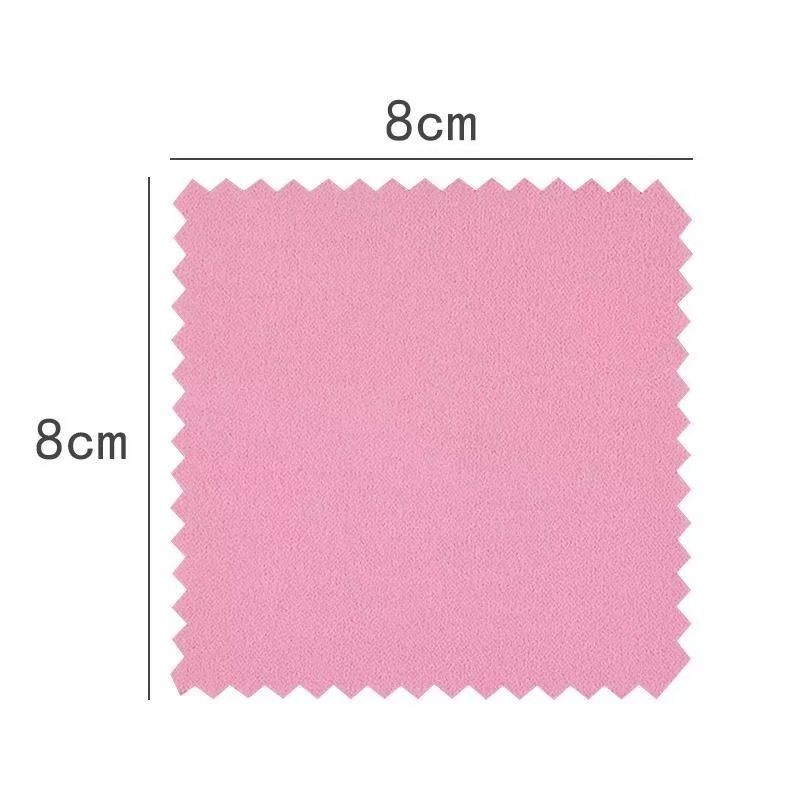 50 unidades Pano de limpeza mágico de flanela prata ouro joias 8x8cm em Oferta na Shopee
