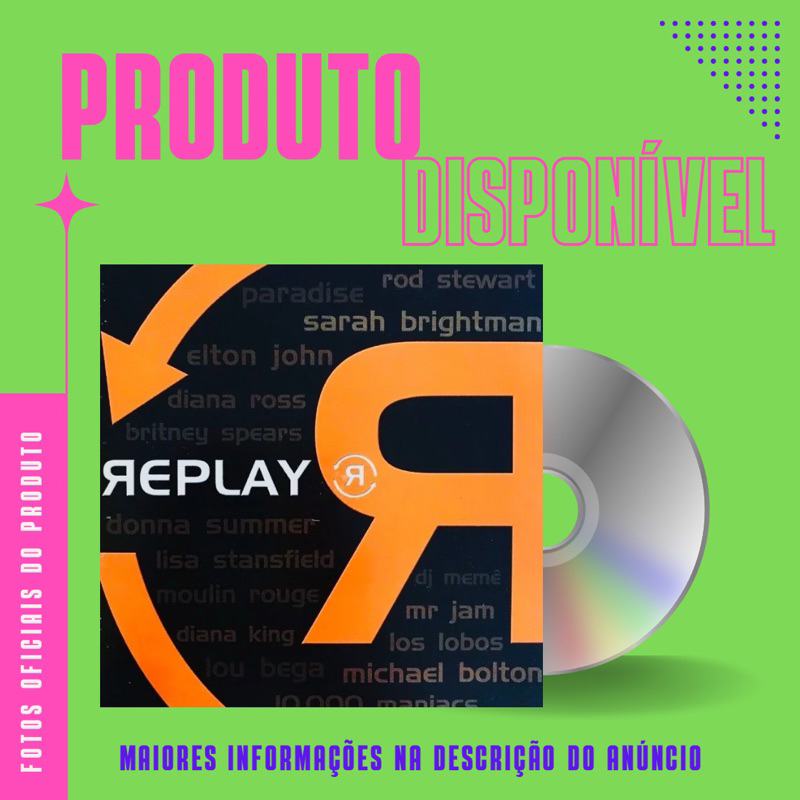 CD REPLAY - Britney Spears, Diana Ross, Elton John, Donna Summer, Sarah Brightman, Paradise