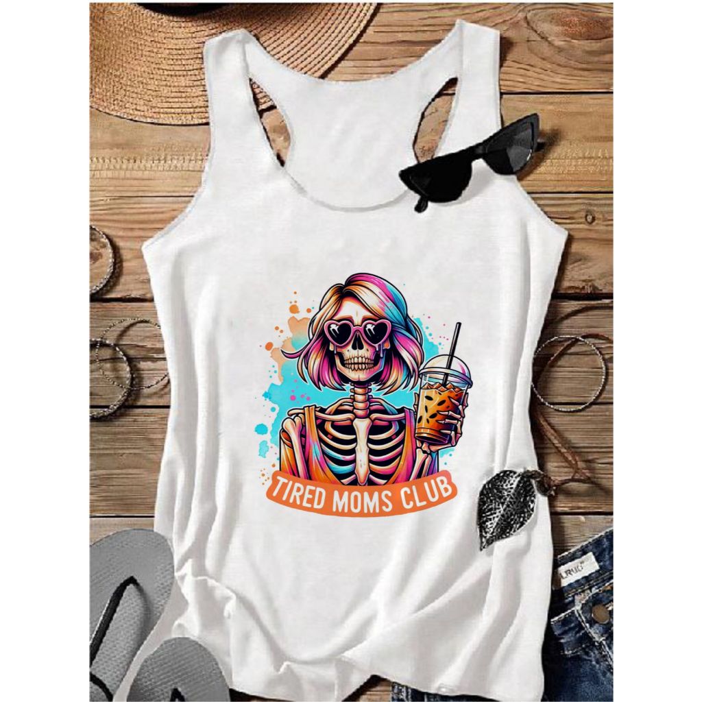 REGATA Blusa t-shirt  ACADEMIA,REGATÃO, caveira tred moms club,MODA FITNES, plus size,MODA ADULTO