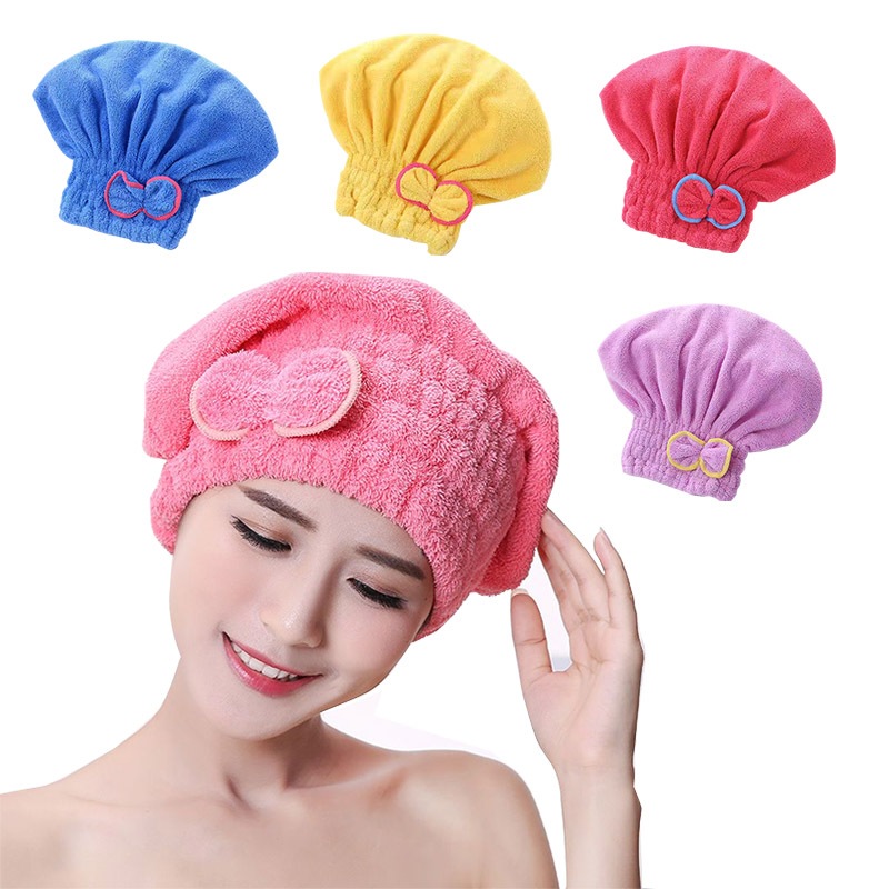 Kit 1/2/3 Touca Para Secar Cabelo Mágica Cacheado-Touca De Banho Absorvente Geriatrico-Toalha De Microfibra Para Cabelo