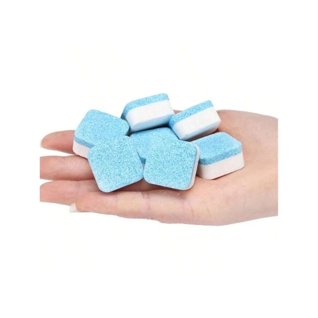 Limpador de máquina de lavar, comprimido efervescente sólido para remover manchas