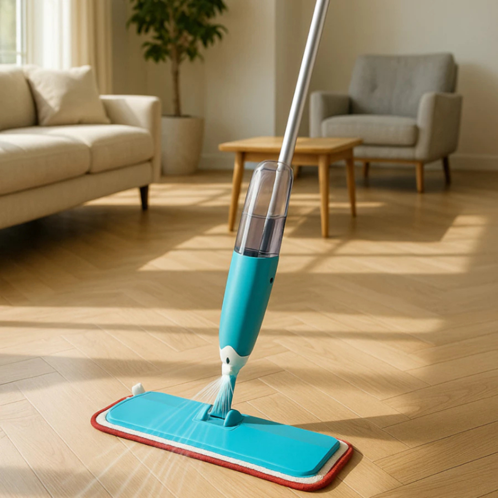 Mop Spray Rodo Esfregão C/ Reservatório Água Limpador PRO Mágico Limpa Seca Microfibra Casa