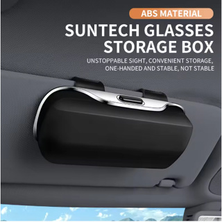 Caixa organizadora para interior de carro para óculos de sol - Suporte de armazenamento universal para viseira solar em Oferta na Shopee