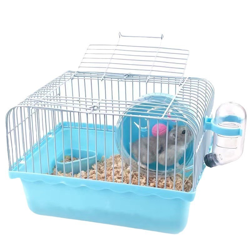 MIW Gaiola para Hamster com Acessórios Completos Inclui Roda de Corrida, Bebedouro, Comedouro