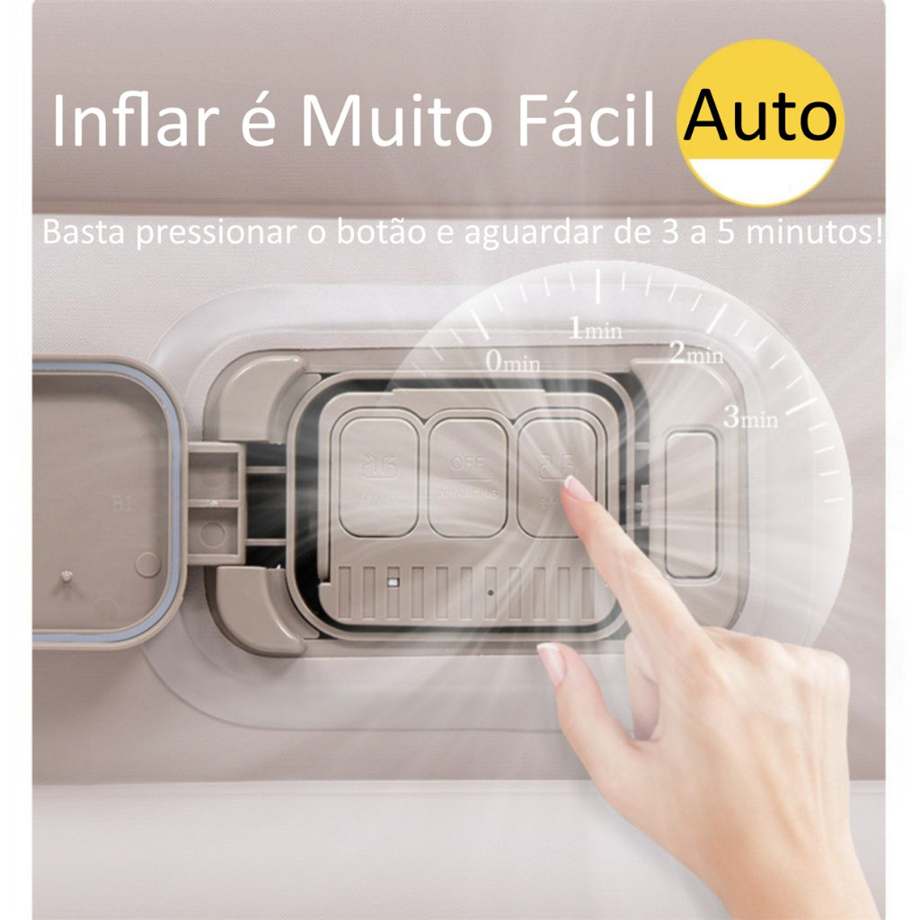 Detalhes do JOYFOX Sofá Inflável Portátil com Bomba Inflável com Bateria De Lítio Auto Inflatable Inflação Rápid
