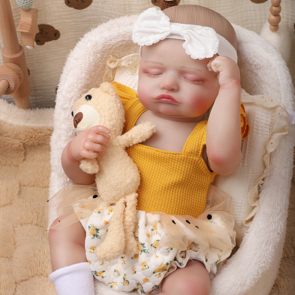 Bebê Reborn Silicone Boneca Pintado Realista 48cm Menina Barato Brastoy em Oferta na Shopee