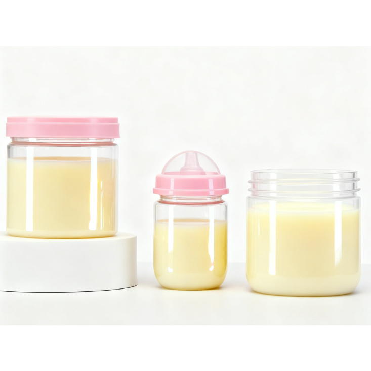 Recipiente plástico para armazenamento de leite materno, com 4/8/12*200ml, para armazenar leite materno e outros aliment