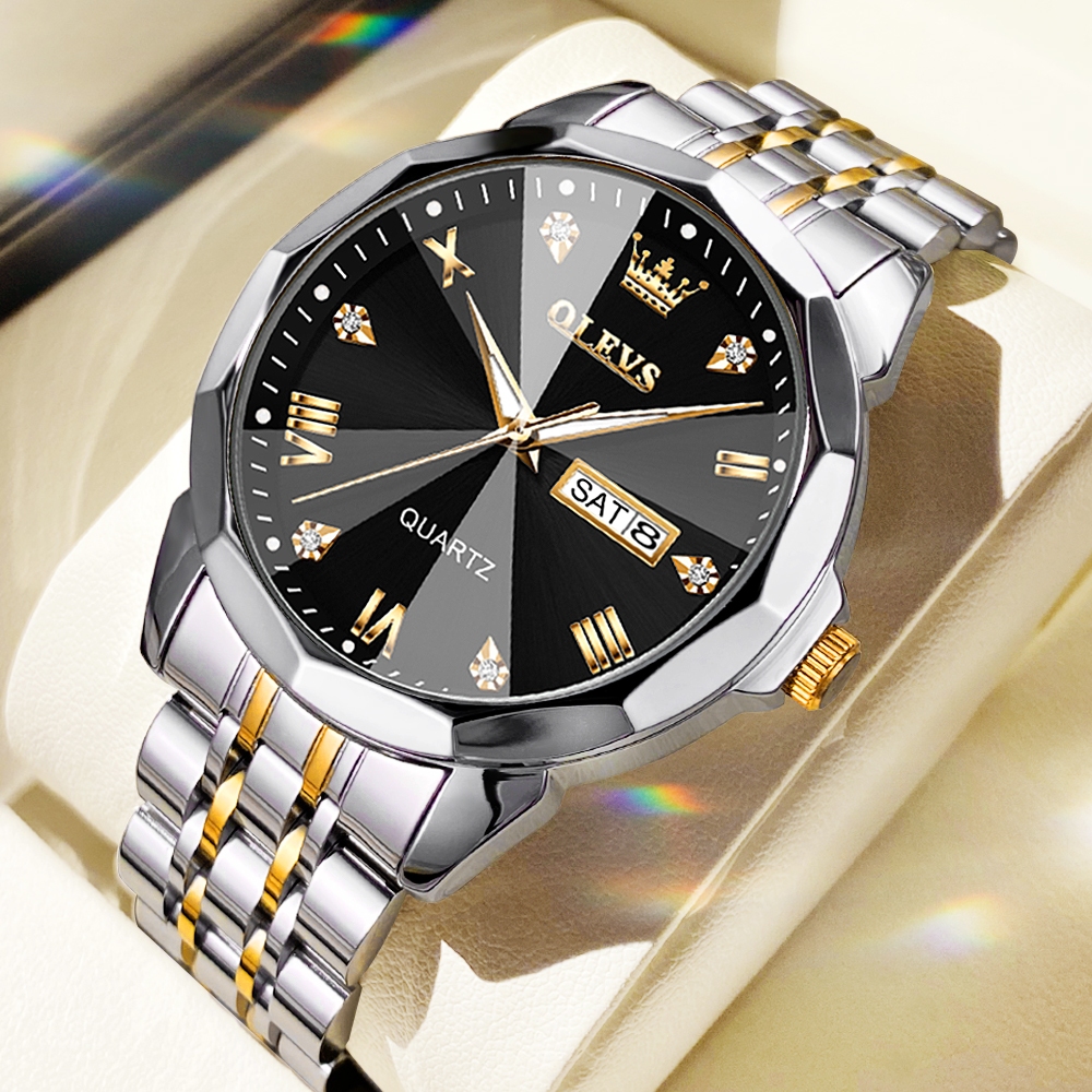 OLEVS Relógio Masculino Original Fashion Casual Waterproof Stainless Steel Luminous 9931 em Oferta na Shopee