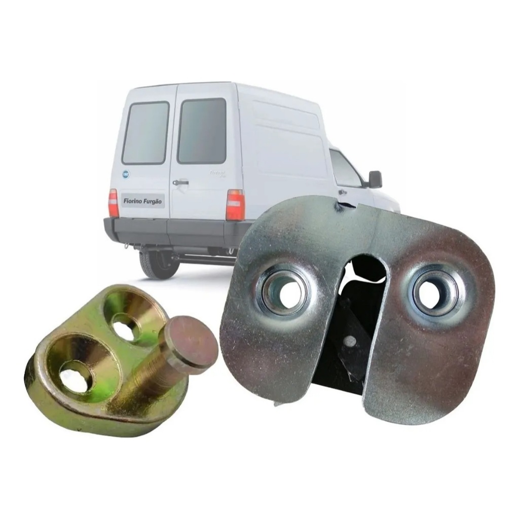 Kit Fechadura Batente Porta Baú Fiorino 1985 1986 1987 1988 1989 1990 A 2013