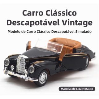 Modelo de Brinquedo de Carro Clássico Vintage Descapotável em Liga Metálica em Oferta na Shopee