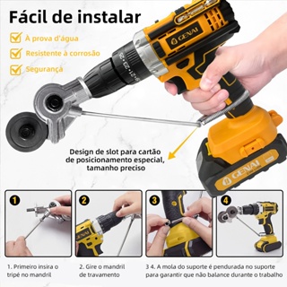 7 em 1 Tesoura de conversão de furadeira elétrica， Adaptador de broca em Oferta na Shopee