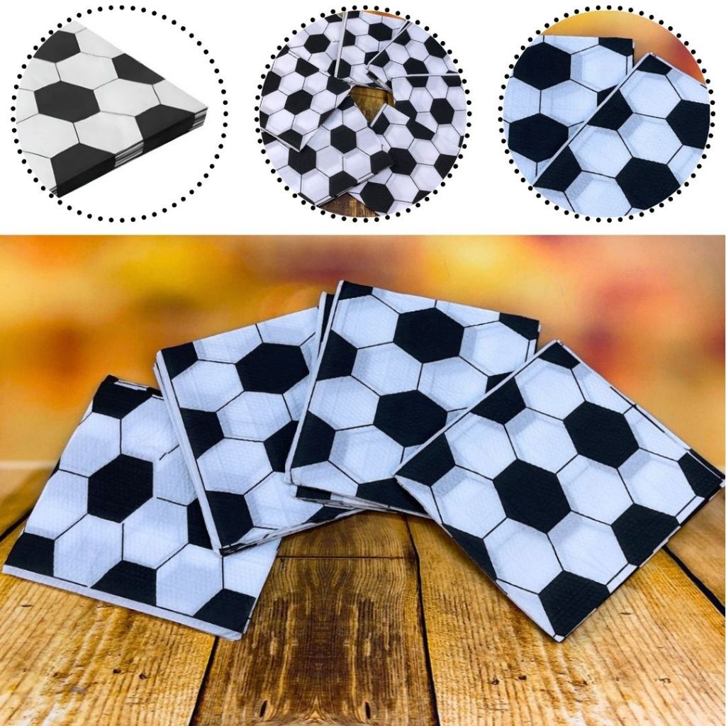 50~300 GUARDANAPOS BOLA DE FUTEBOL FESTA 19,5 X 22,5 CAMPFESTA em Oferta na Shopee
