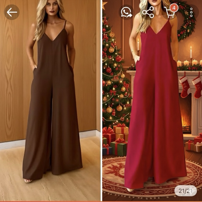 Kit com 2 macacão estilos com bolso tecido duna