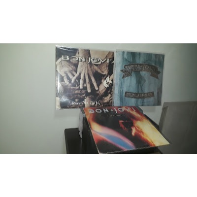 3 LP's Bon Jovi 7800° Fahrenheit / Keep The Faith / New Jersey