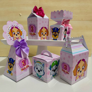 Kit Personalizados Patrulha Canina Skye Rosa Feminina para Festa Infantil Mimo/ Papelaria/ Caixinhas/ aniversário em Oferta na Shopee