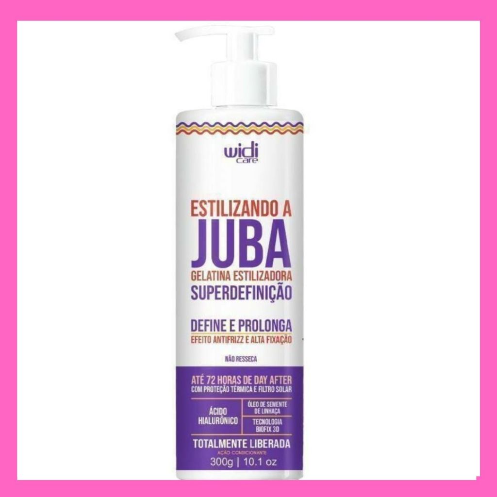 Gelatina Juba Estilizando a Juba Super Definição 300g Widi Care em Oferta na Shopee
