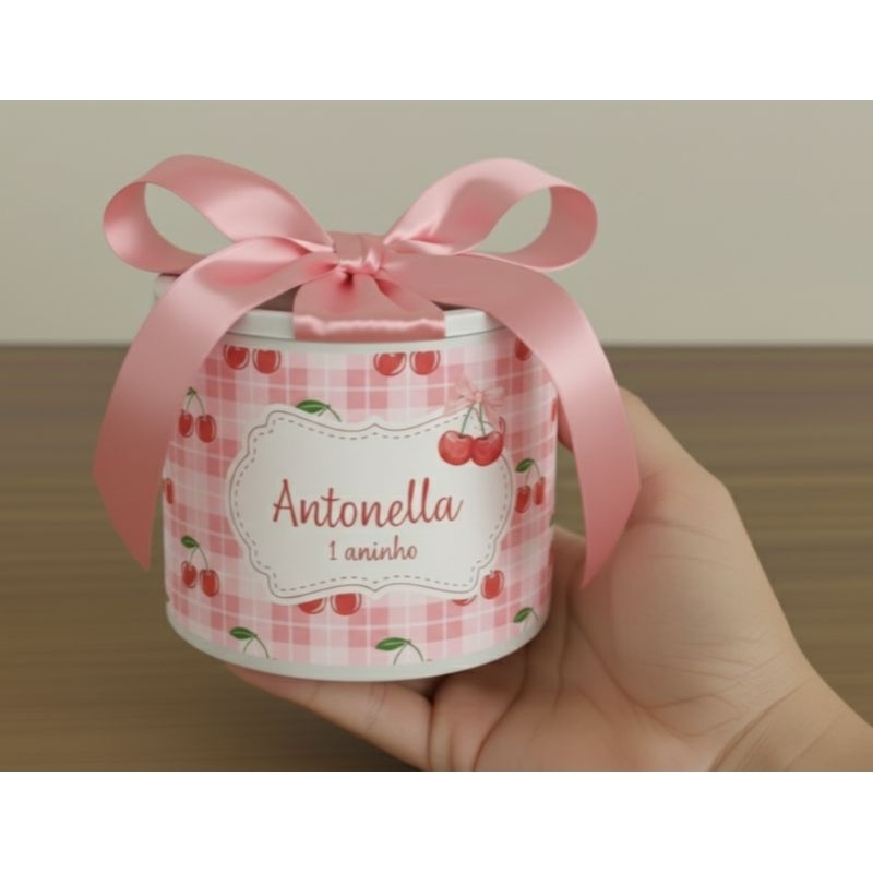 Tubolata Personalizada 5x6 cm • Lembrancinha Festa Infantil • Aniversário • Chá de Bebê • Brinde Personalizado