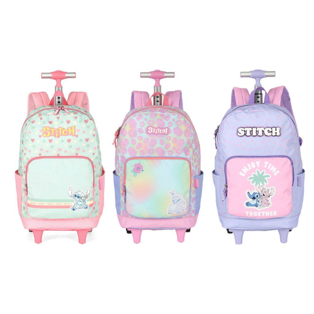 Mochila com Rodinhas e Alças Stitch UP4YOU Lançamento 2026 em Oferta na Shopee