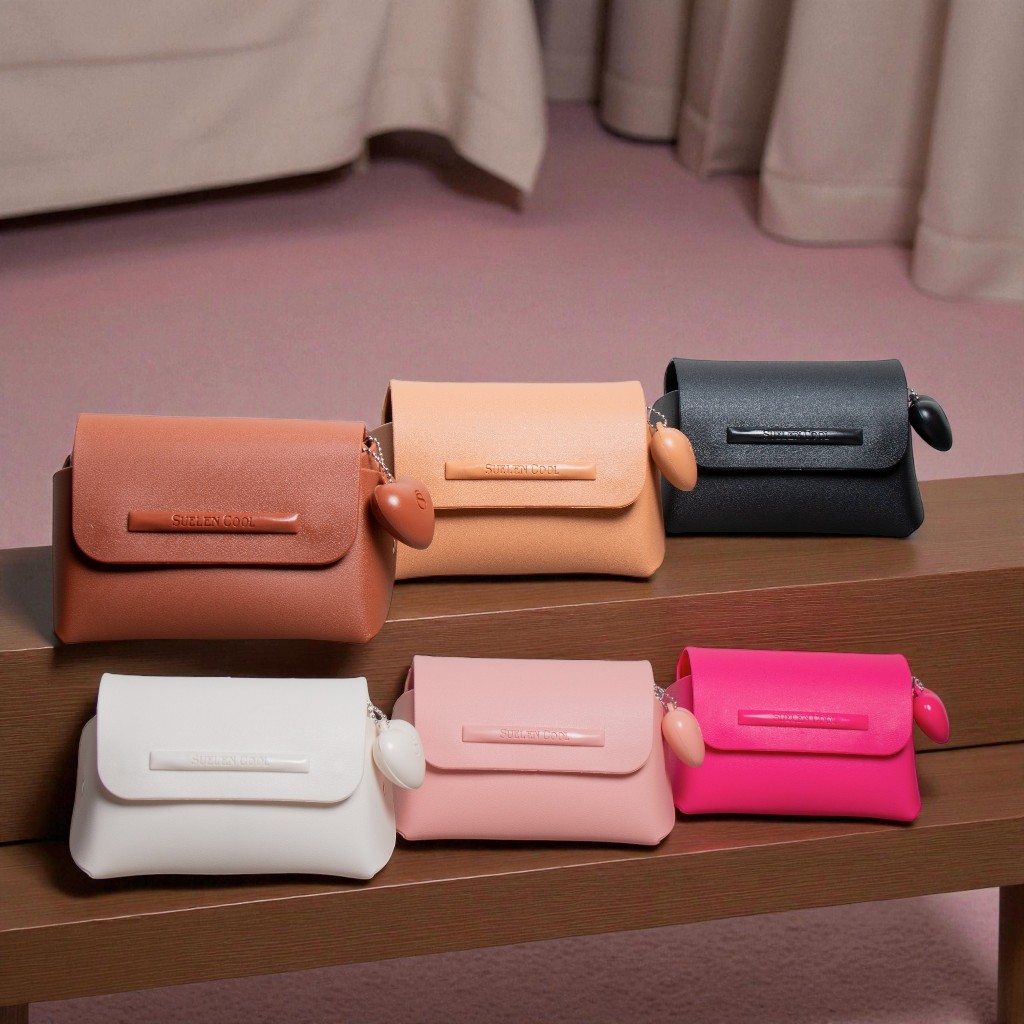 Bolsinha Suellen Pequena Feminina com Coração Clutch, Necessaire,  Porta Maquiagem Cantinho_Decor