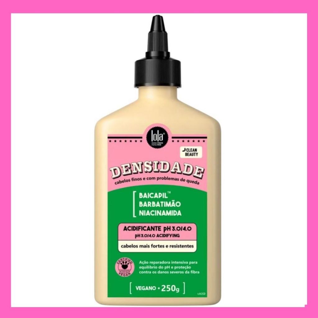 Lola Cosmetics Densidade Acidificante Capilar 250g em Oferta na Shopee