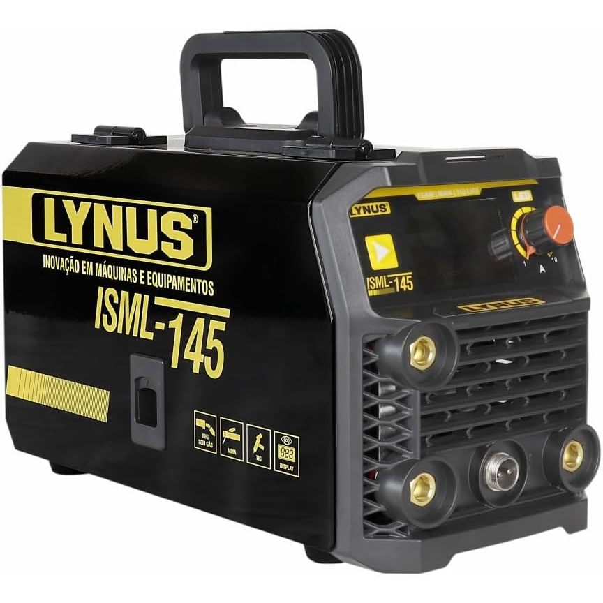 Inversora de solda Multiprocesso 120A para Mig sem gás Eletrodo e Tig - ISML-145 - Lynus (110V/220V)