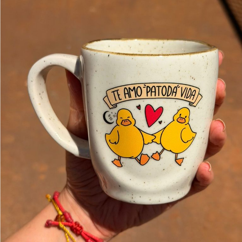 Caneca Névoa - Te Amo Patodavida - 260ml em Oferta na Shopee