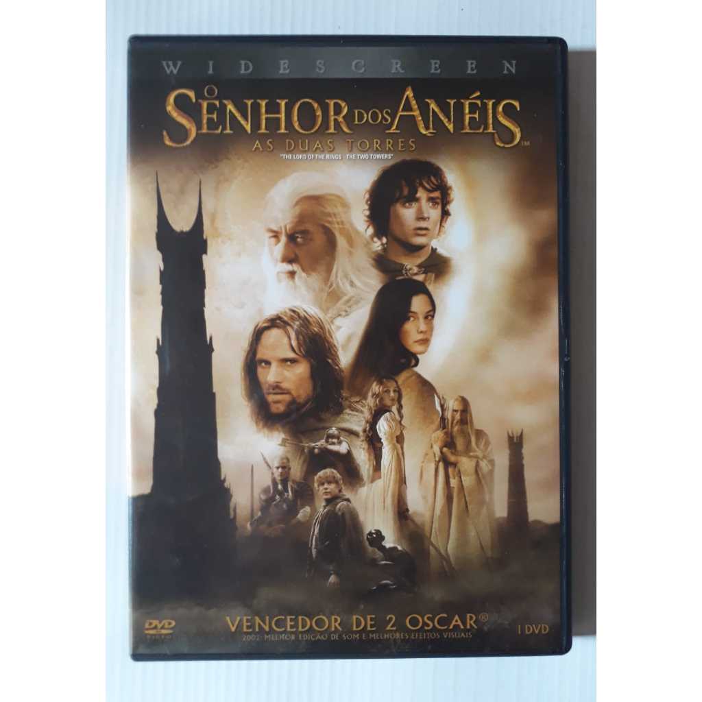 Dvd O Senhor dos Anéis As Duas Torres - Elijah Wood - Original Usado