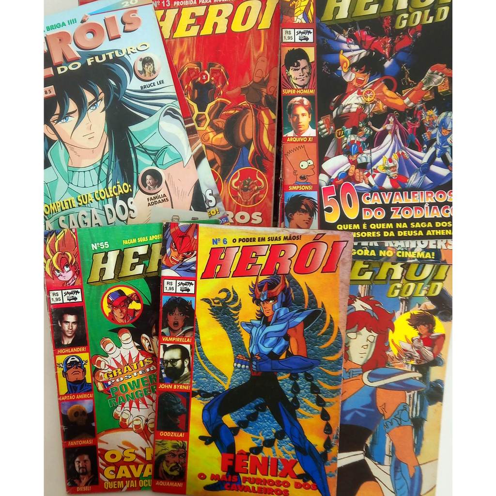 Revistas Herói / Heróis do Futuro / Herói Gold / Herói Games – Anos 90!