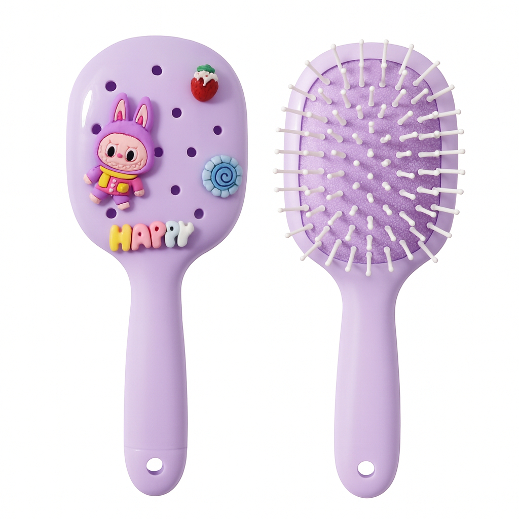 Escova de Cabelo Infantil Feminina Criança Macia Massageadora em Oferta na Shopee