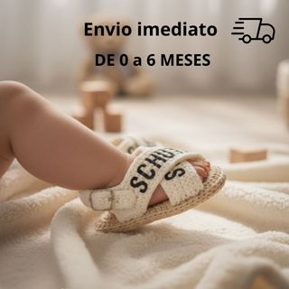 sandalia de bebê menina e menino maternidade recém nascido de 0 a 6 meses de crochê batizado luxo em Oferta na Shopee