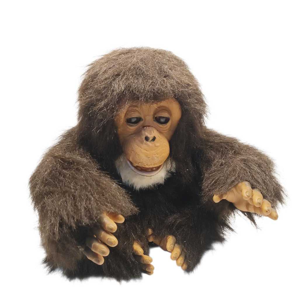 Macaco Furreal Antigo Gorila Chimpanzé Antigo Preto Pelúcia (Usado)