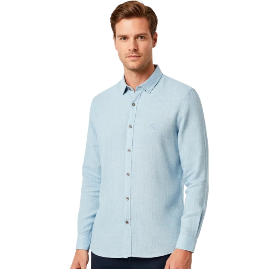 Camisa Social Masculina em Flamê 100% algodão Premium Tipo Linho Tecido Fino Promoção Envio Rápido