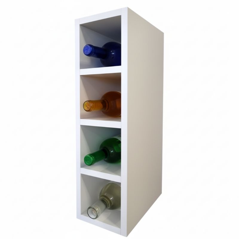 Garrafeiro Adega Mdf Garrafas - Prateleira Nicho 100% mdf Branco