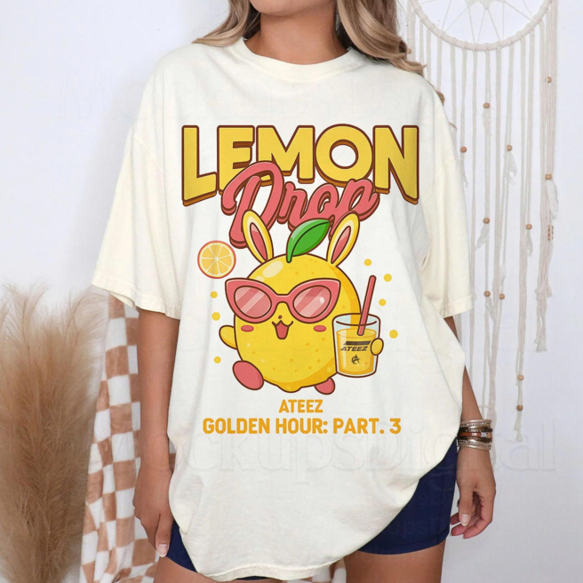 Camiseta T-shirt Unissex Kpop Ateez Lemon Drop
