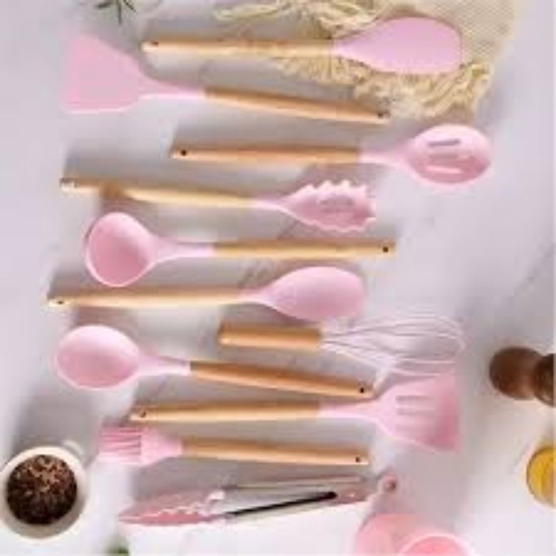 kit Cozinha kit com 19 peças para cozinha Cabo Cores aleatórias