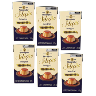 Leite Condensado Integral Piracanjuba Seleção 395g | Kit 6 Unidades | Textura Cremosa e Sabor Premium em Oferta na Shopee