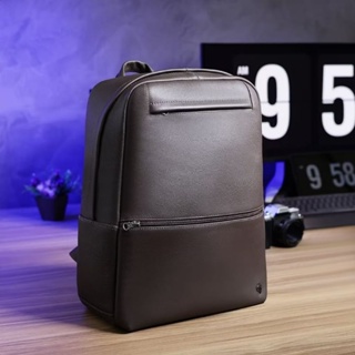 Mochila em Couro Executivo Advogado Universitário Notebook até 15'6 polegadas em Oferta na Shopee