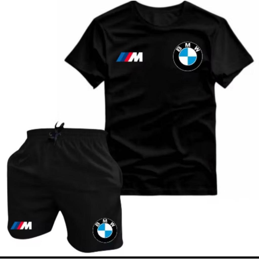KIT CAMISETA DRY FIT E SHORT TACTEL BMW- Qualidade Premium | Entrega Rápida | Frete Grátis