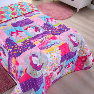 Edredom Infantil Kids Dupla Face Menino Menina Colorido Personagens Cama em Oferta na Shopee